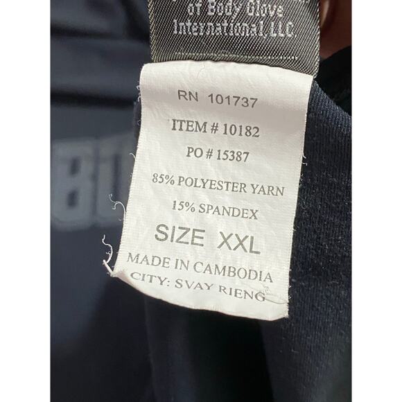 Body Glove Rash Guard Swim Shirt Men’s Size XXL Black Graphic UVP50 Stretch - Picture 8 of 9